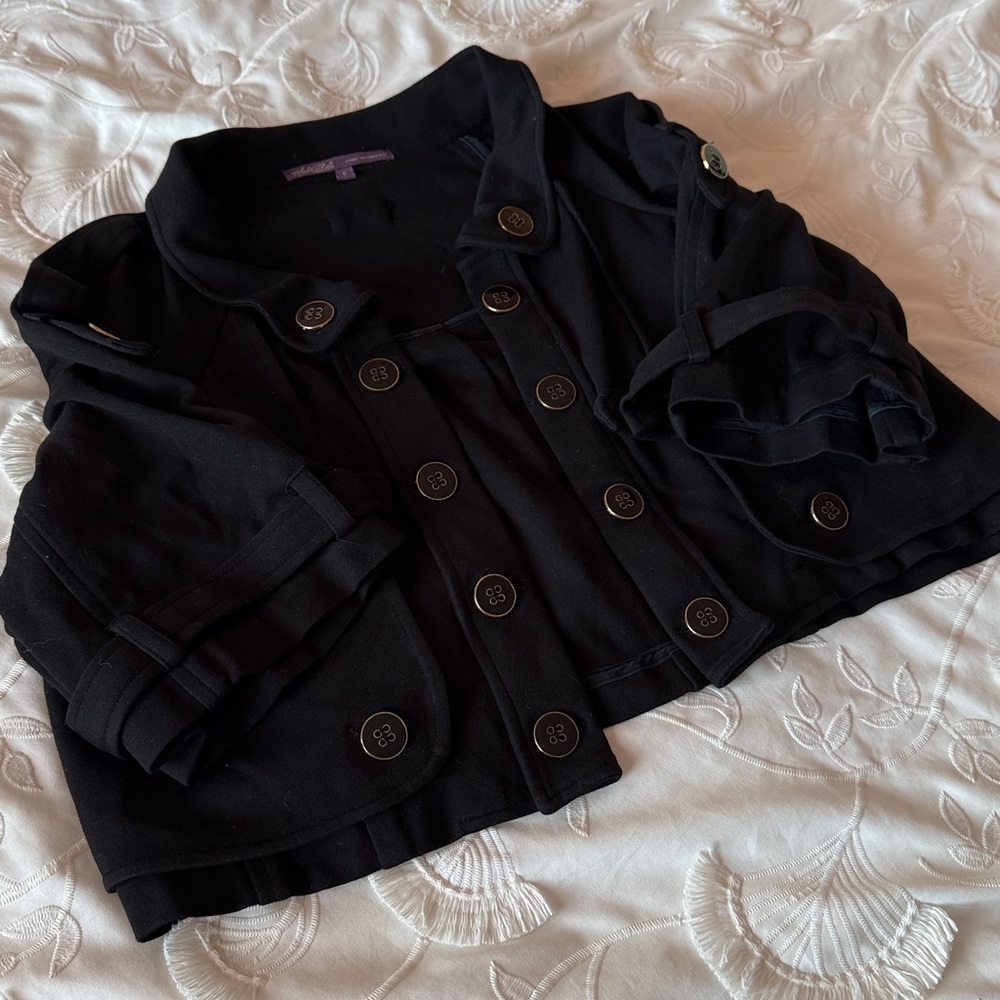 Hale Bob Elegant Black cropped jacket in excellent condition